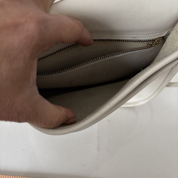 Vtg Coach Lindsay Bone White Bone Handbag Purse Crossbody #9888 - Picture 10 of 13